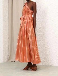 Best ZIMMERMANN Junie Asymmetric Midi Dress