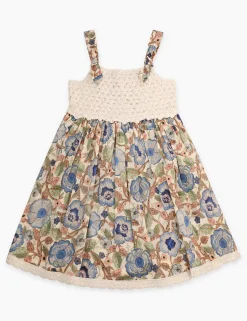 Hot ZIMMERMANN Junie Crochet Top Woven Dress