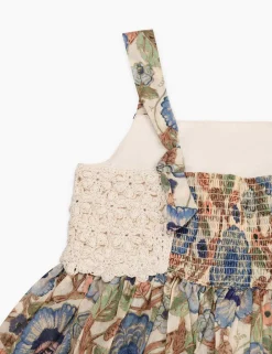 Hot ZIMMERMANN Junie Crochet Top Woven Dress