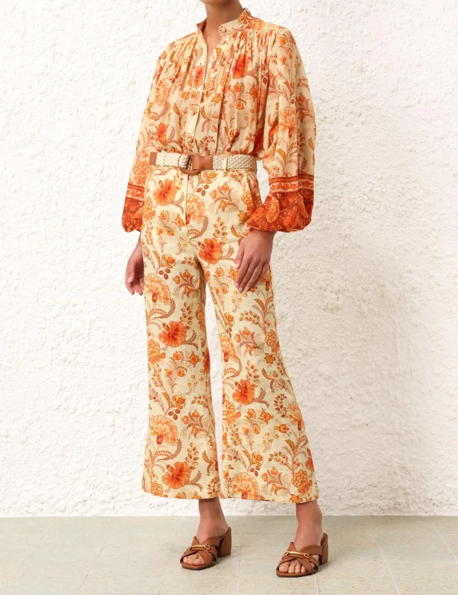 Sale ZIMMERMANN Junie Crop Flared Pant