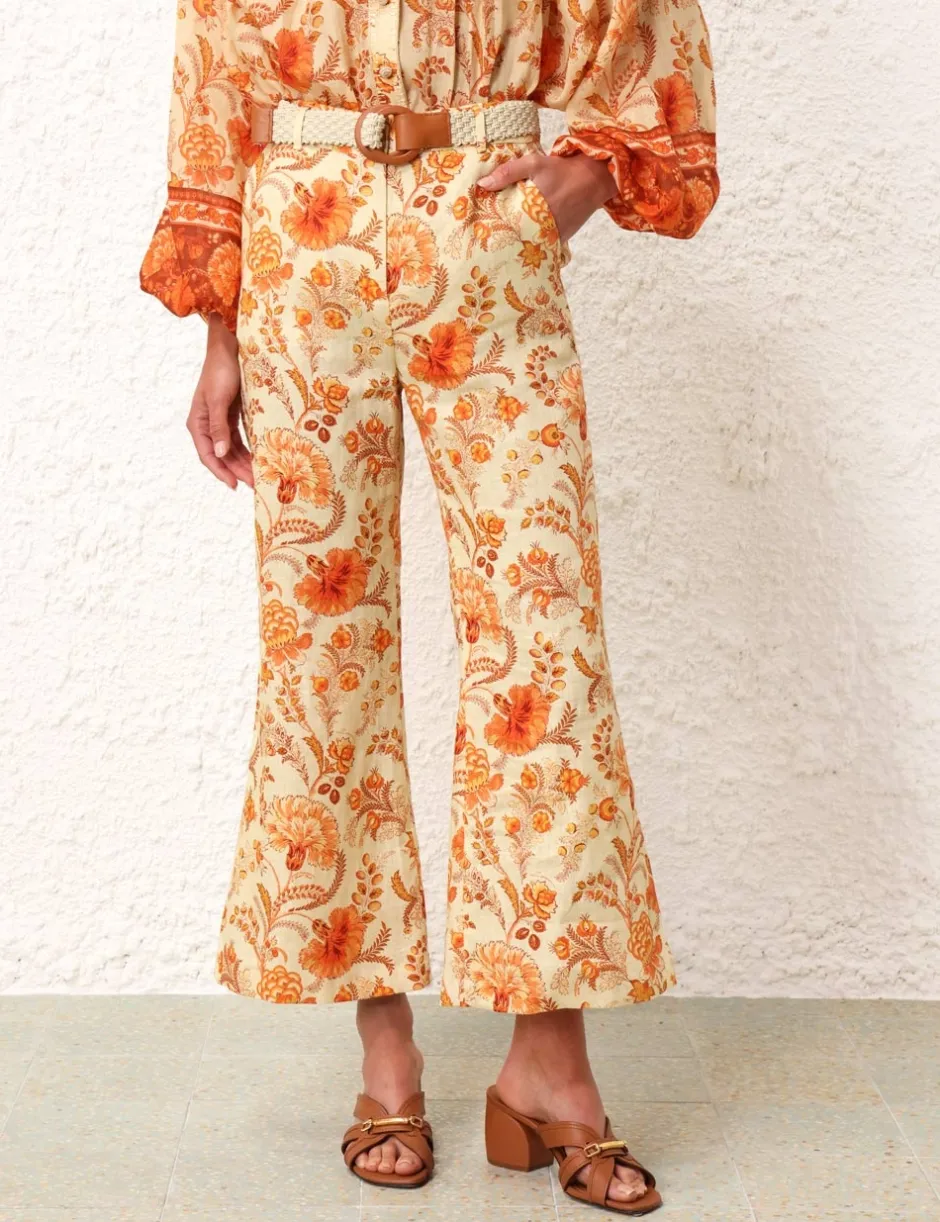 Sale ZIMMERMANN Junie Crop Flared Pant