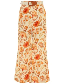 Best ZIMMERMANN Junie Crop Flared Pant