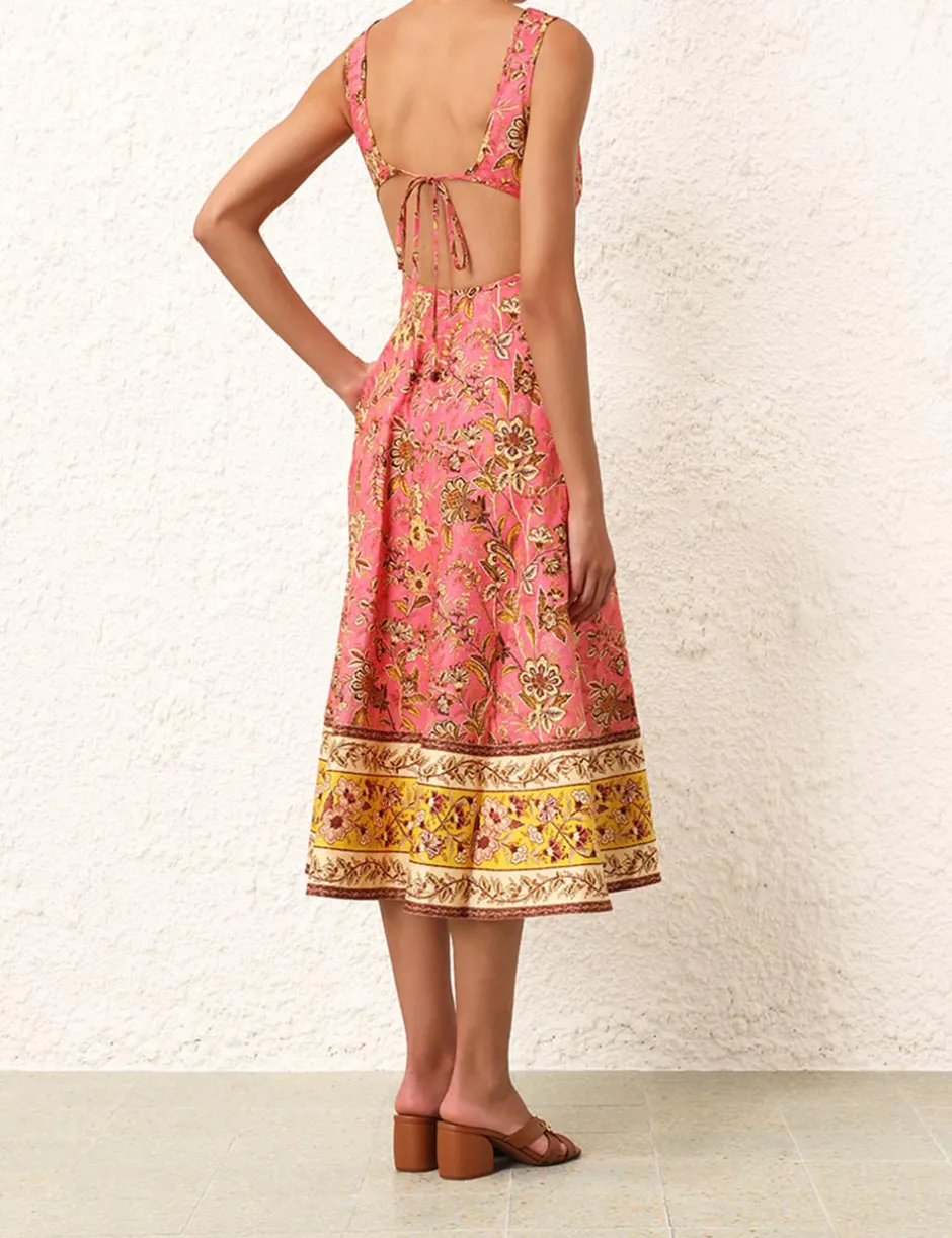 Best ZIMMERMANN Junie Cut Out Midi Dress