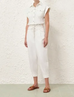 Discount ZIMMERMANN Junie Denim Utility Pant