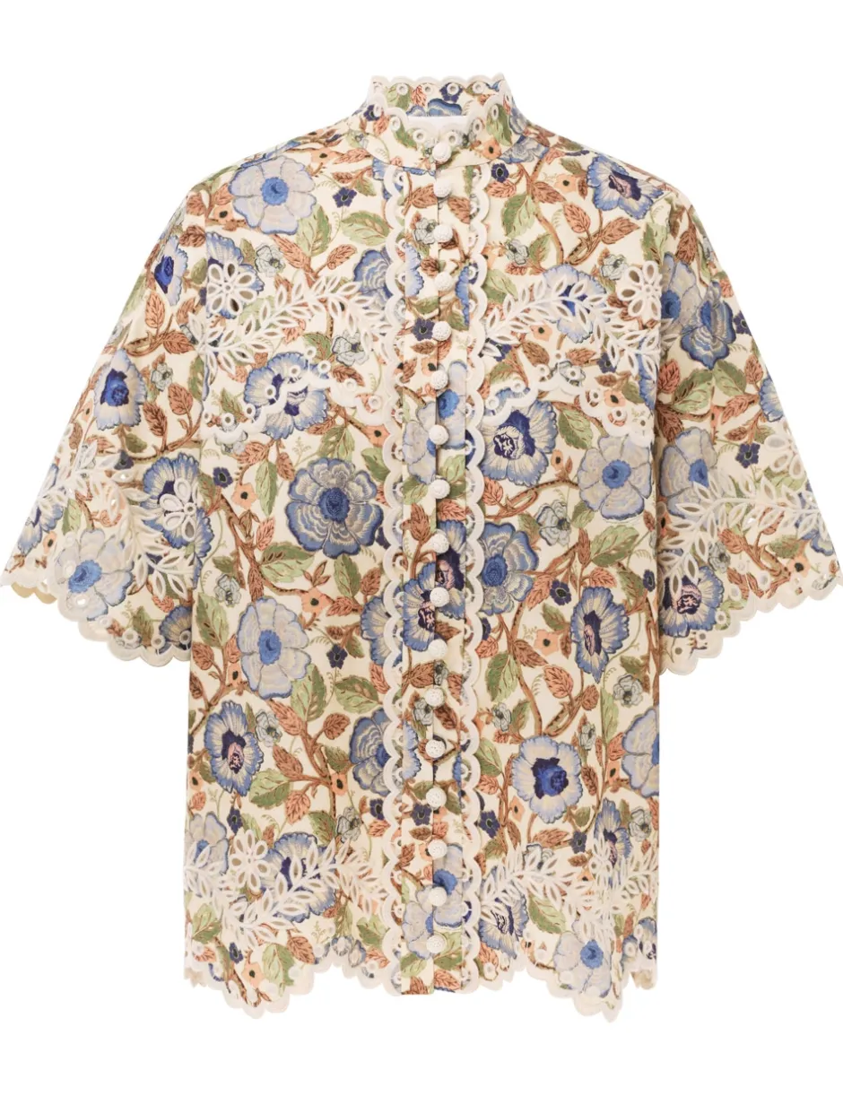 ZIMMERMANN Junie Embroidered Shirt