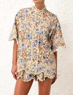 ZIMMERMANN Junie Embroidered Shirt