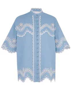 Sale ZIMMERMANN Junie Embroidered Shirt