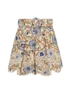 ZIMMERMANN Junie Embroidered Short