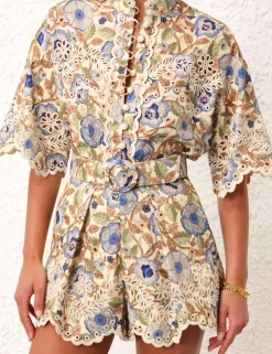 Clearance ZIMMERMANN Junie Embroidered Short
