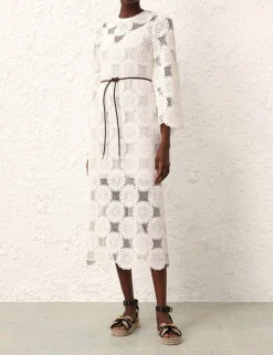 Hot ZIMMERMANN Junie Lace Midi Dress