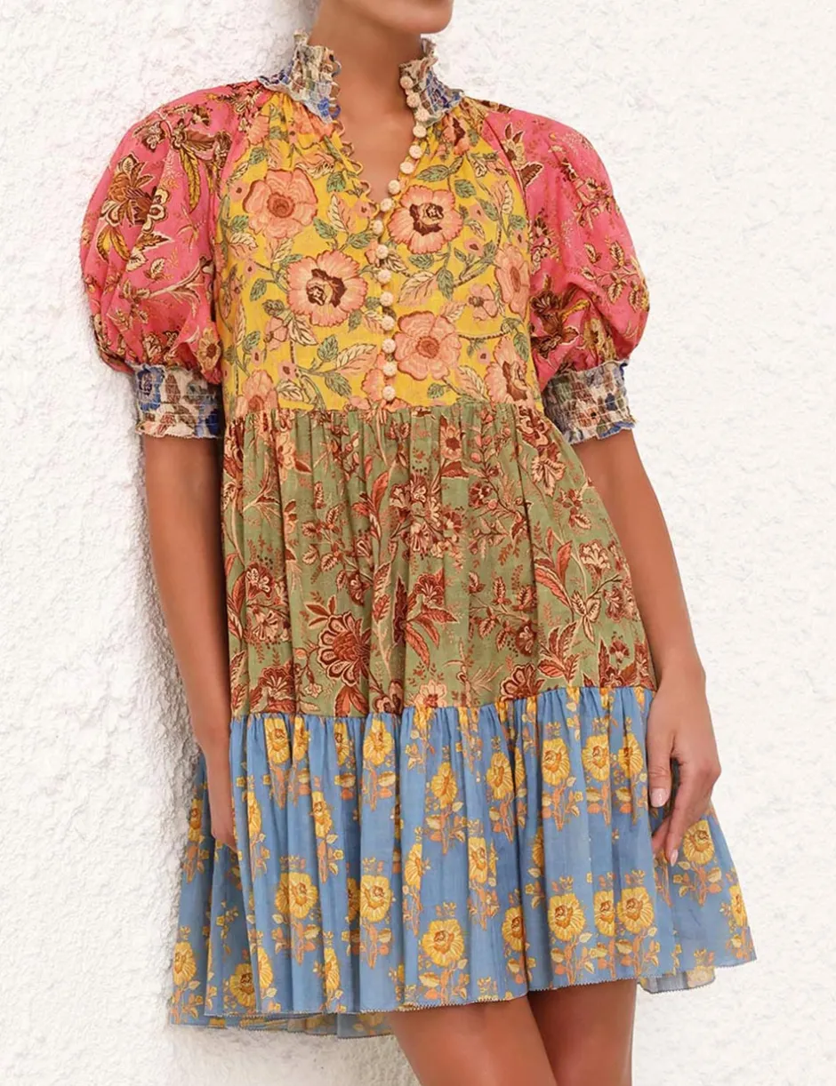 Hot ZIMMERMANN Junie Lantern Mini Dress
