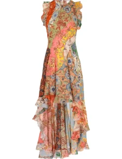 Online ZIMMERMANN Junie Racer Back Midi Dress