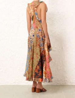 Online ZIMMERMANN Junie Racer Back Midi Dress