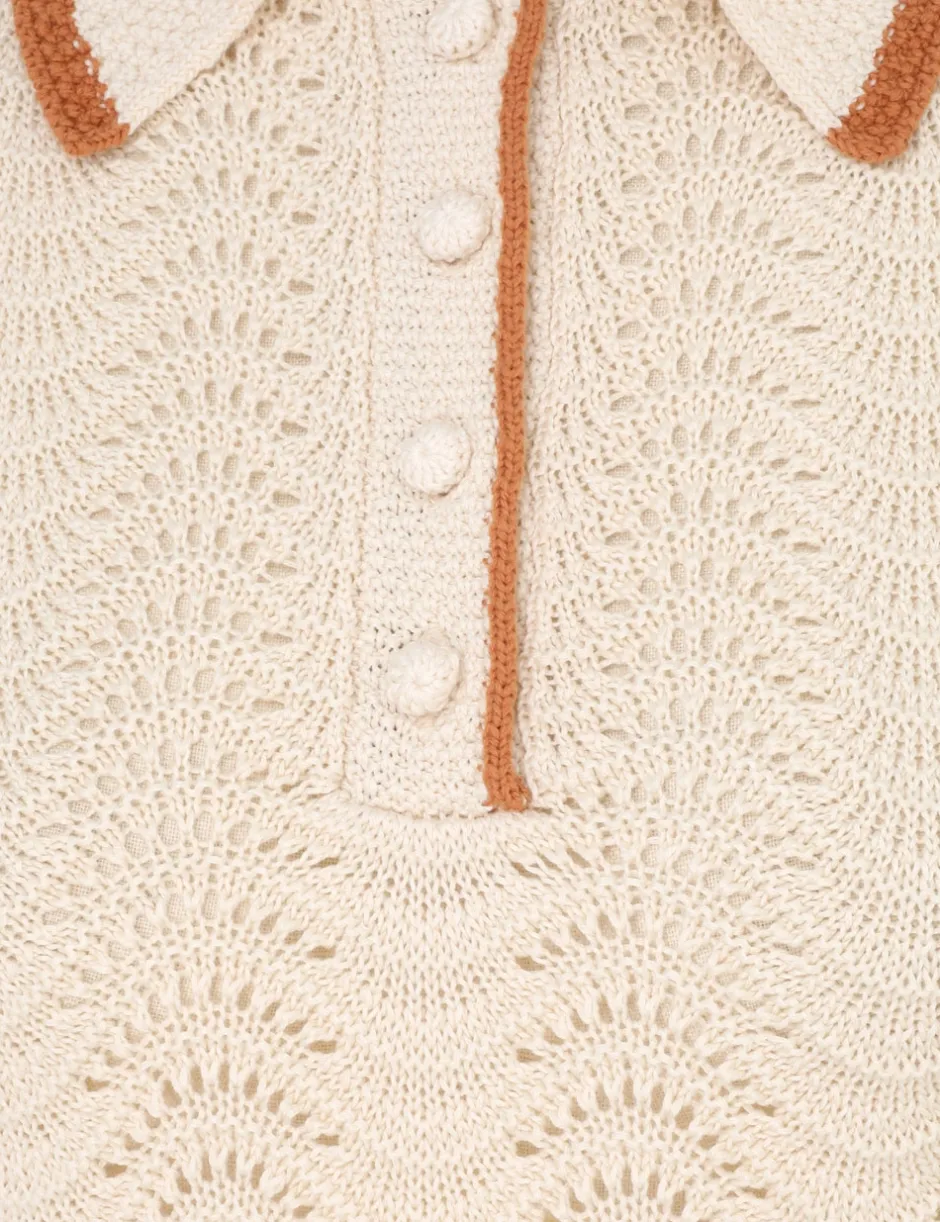 Best ZIMMERMANN Junie Textured Knit Polo