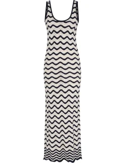 Sale ZIMMERMANN Junie Textured Knit Tank Dress