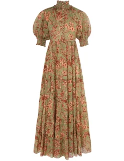 New ZIMMERMANN Junie Tiered Swing Maxi Dress