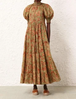 ZIMMERMANN Junie Tiered Swing Maxi Dress