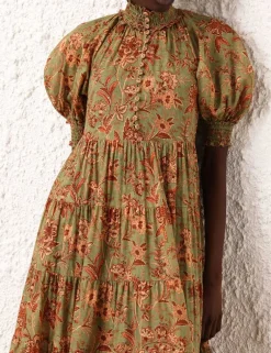 ZIMMERMANN Junie Tiered Swing Maxi Dress