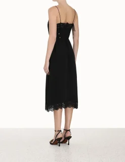Sale ZIMMERMANN Lace Panel Slip Midi