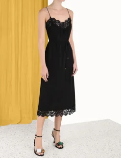 Hot ZIMMERMANN Lace Panel Slip Midi