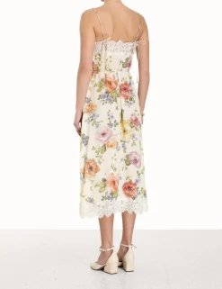Sale ZIMMERMANN Lace Panel Slip Midi