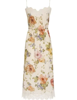 Clearance ZIMMERMANN Lace Panel Slip Midi