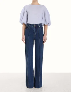 Best ZIMMERMANN Lantern Sleeve Tee