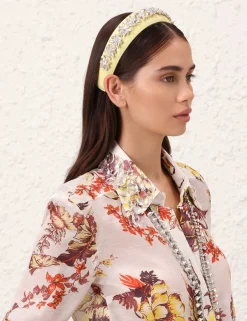ZIMMERMANN Leather Crystal Headband