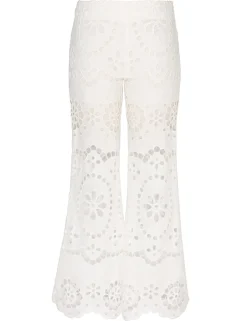 Outlet ZIMMERMANN Lexi Embroidered Flare Pant