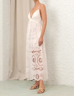 Discount ZIMMERMANN Lexi Embroidered Slip Dress