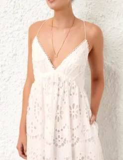 Discount ZIMMERMANN Lexi Embroidered Slip Dress