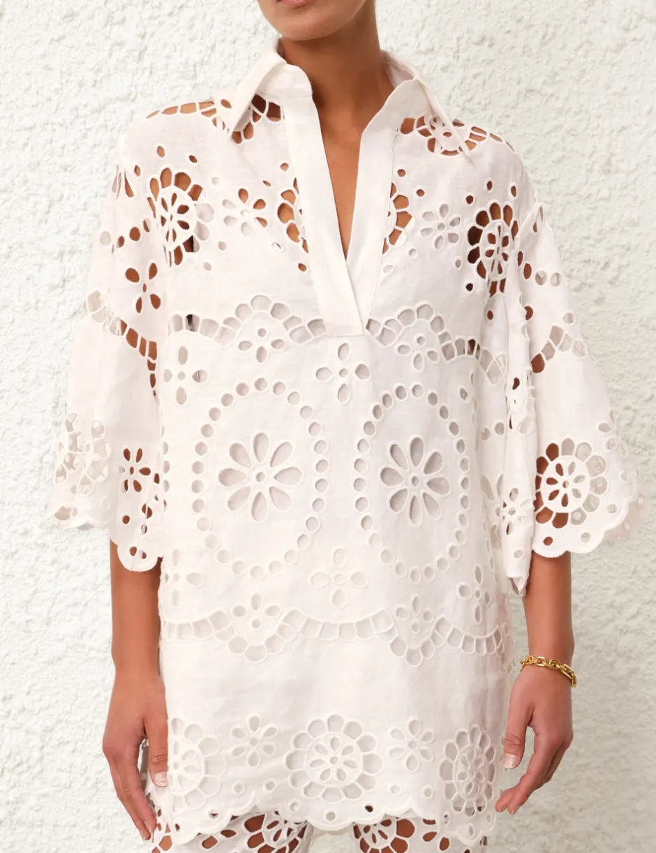 Discount ZIMMERMANN Lexi Embroidered Tunic