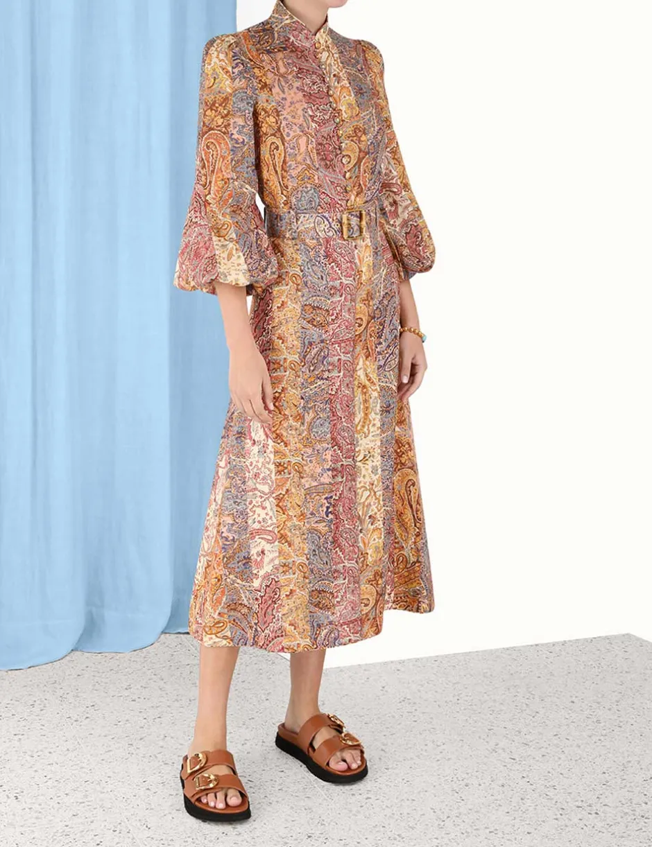 New ZIMMERMANN Luminosity A-Line Midi Skirt
