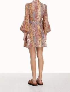 Hot ZIMMERMANN Luminosity Belted Mini Dress