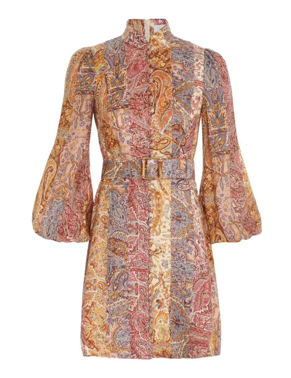 ZIMMERMANN Luminosity Belted Mini Dress