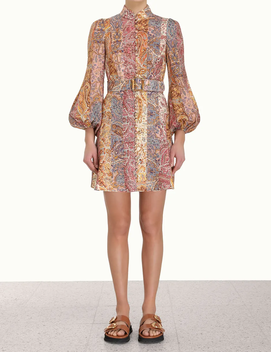 ZIMMERMANN Luminosity Belted Mini Dress