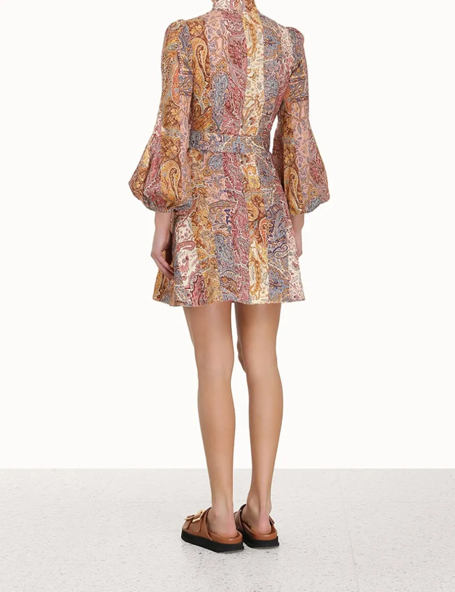 ZIMMERMANN Luminosity Belted Mini Dress