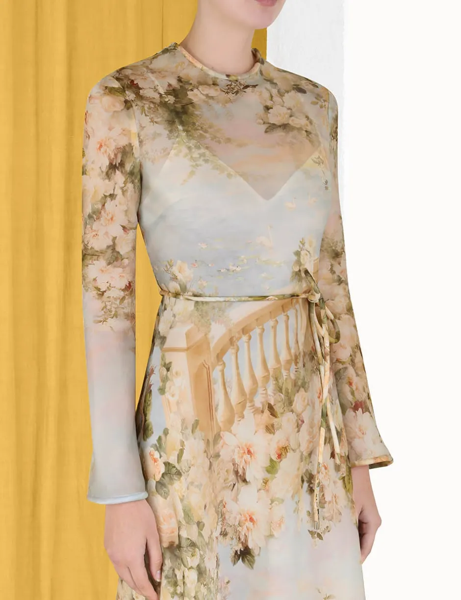Clearance ZIMMERMANN Luminosity Bias Slip Dress