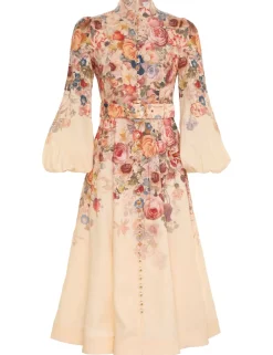 ZIMMERMANN Luminosity Buttoned Midi Dress