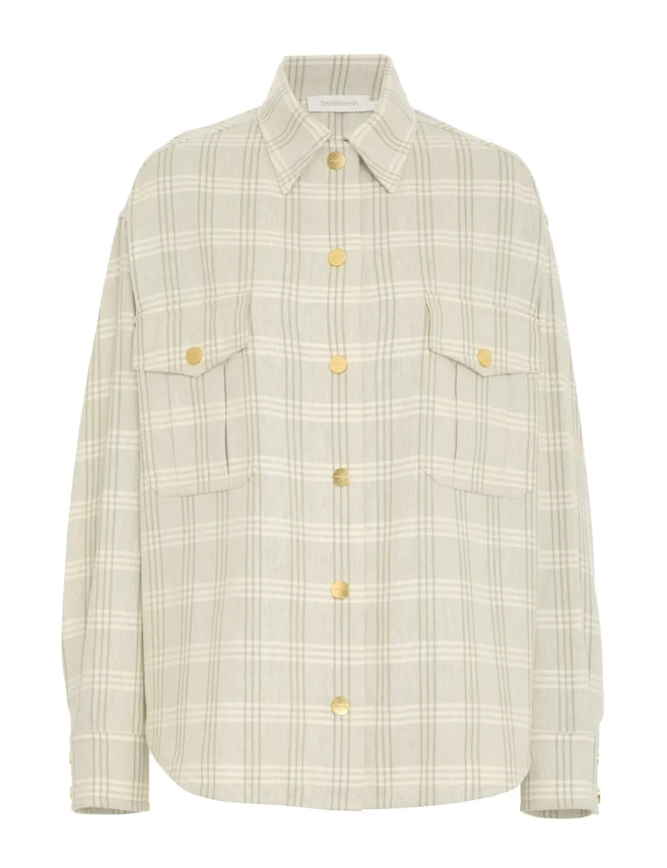 Outlet ZIMMERMANN Luminosity Check Shirt