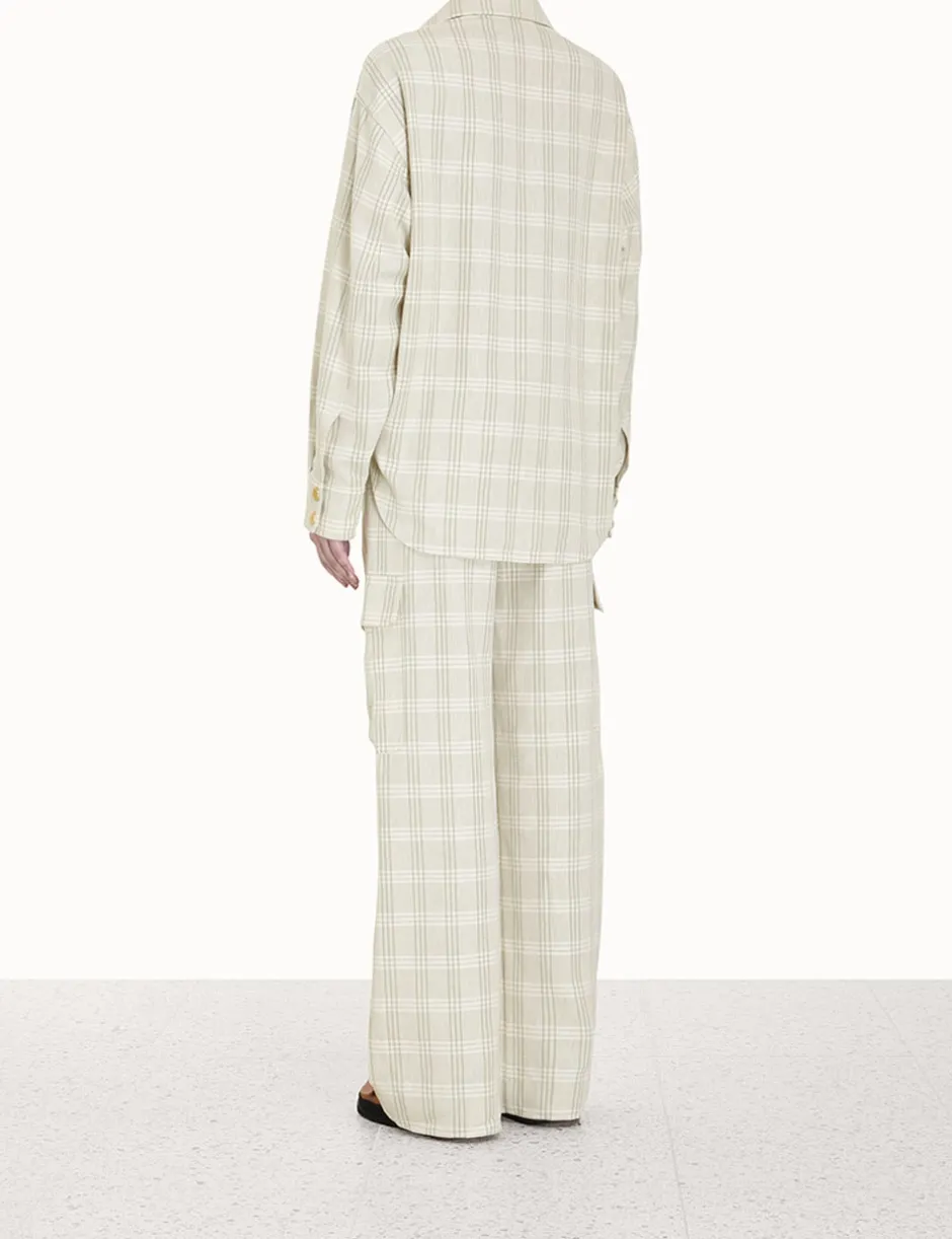 Outlet ZIMMERMANN Luminosity Check Shirt
