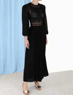 ZIMMERMANN Luminosity Crochet Bodice Midi