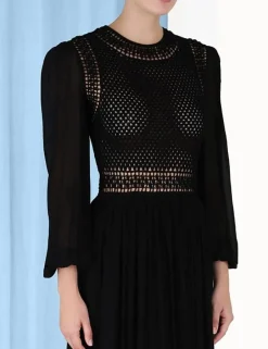 ZIMMERMANN Luminosity Crochet Bodice Midi