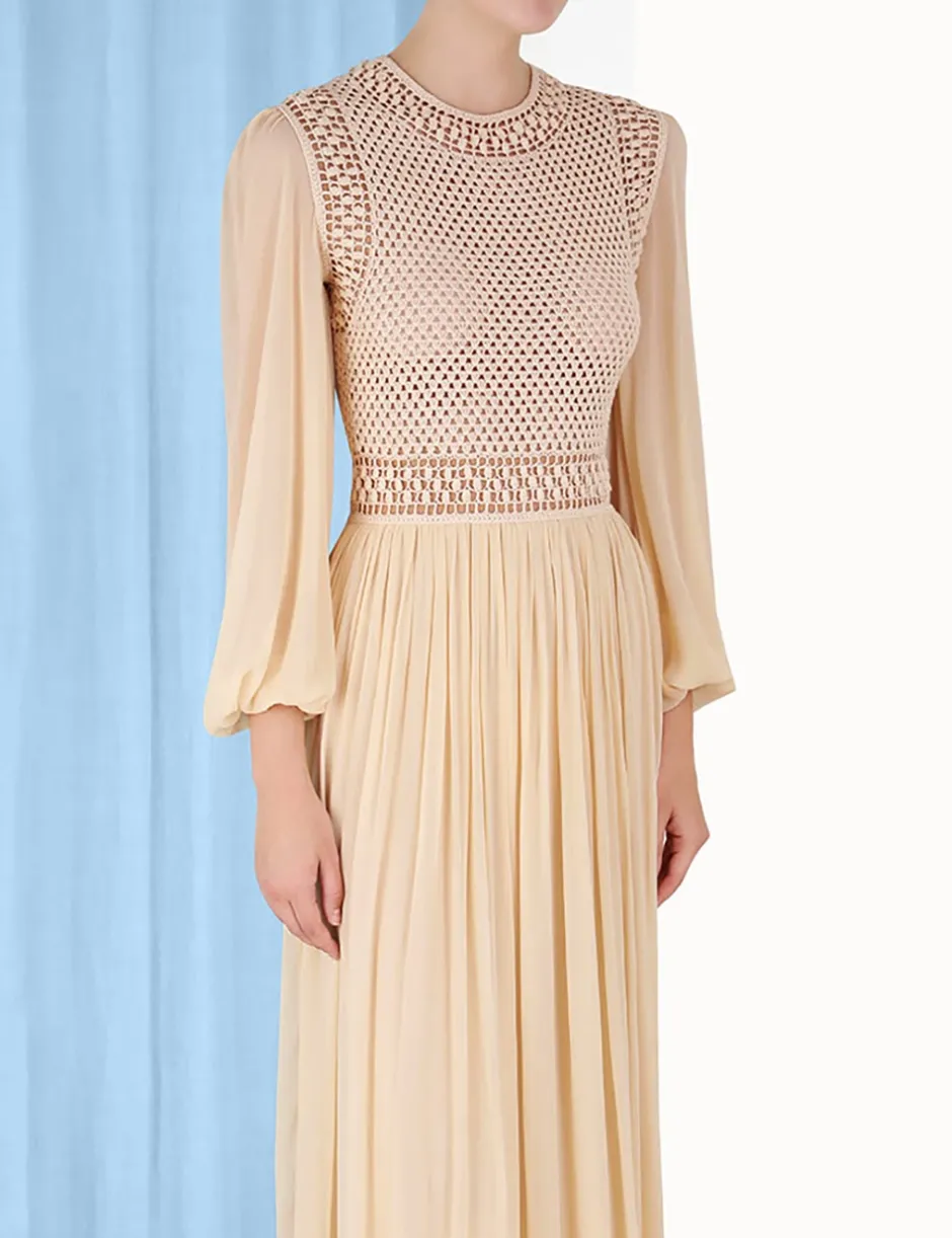 Best ZIMMERMANN Luminosity Crochet Bodice Midi