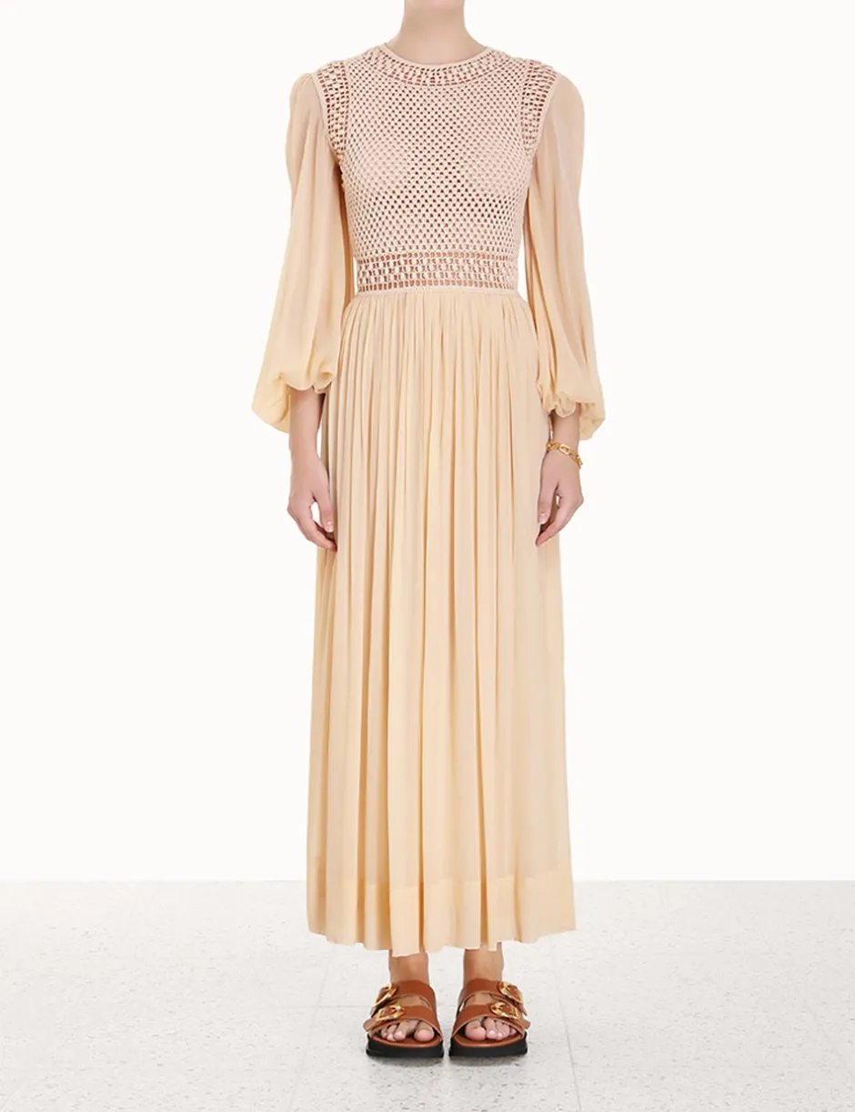 Best ZIMMERMANN Luminosity Crochet Bodice Midi