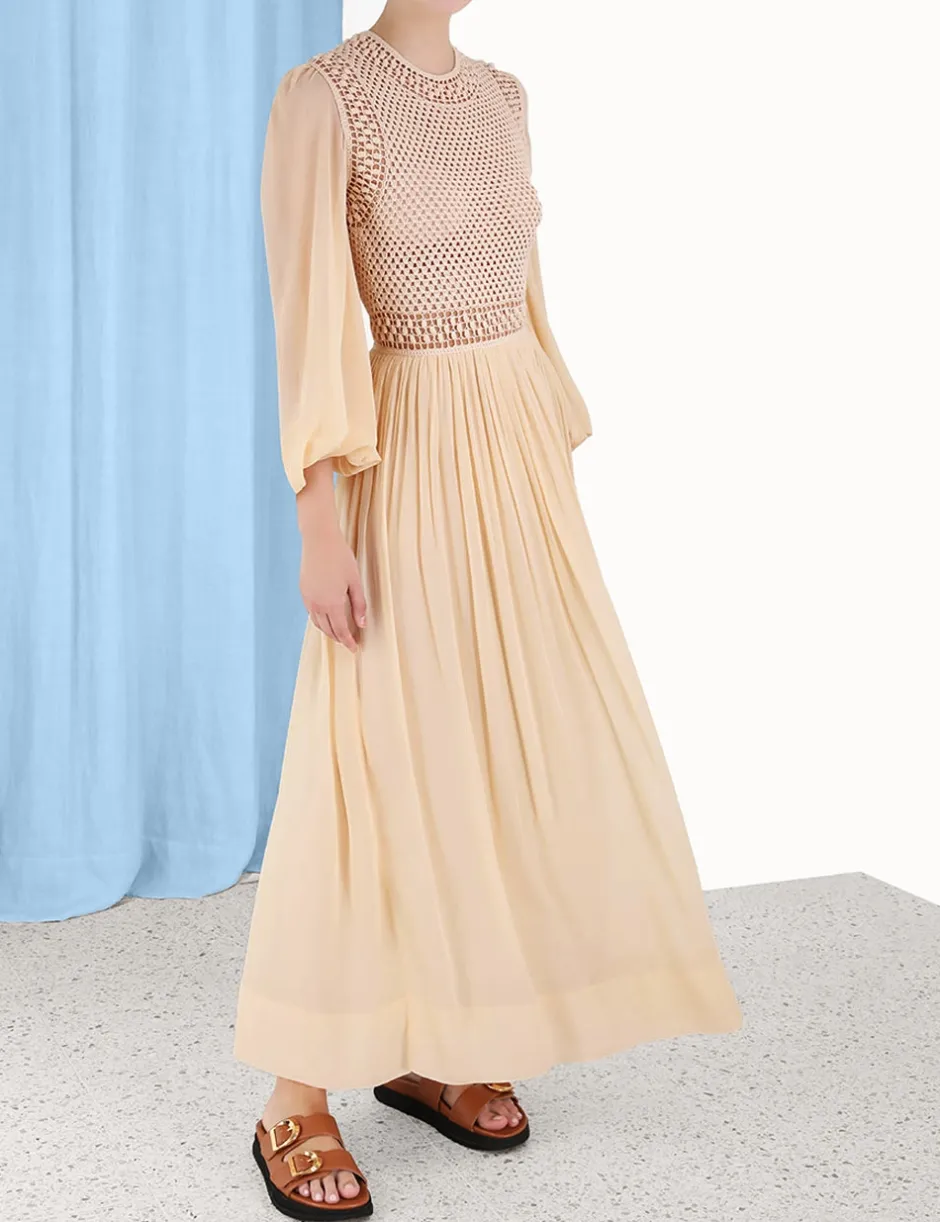 Best ZIMMERMANN Luminosity Crochet Bodice Midi