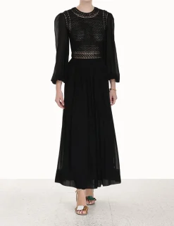 Online ZIMMERMANN Luminosity Crochet Bodice Midi