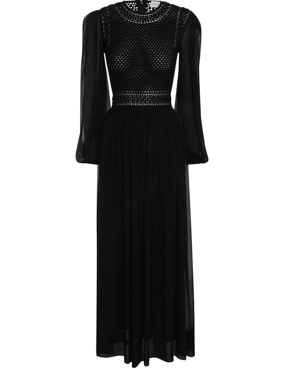 Hot ZIMMERMANN Luminosity Crochet Bodice Midi