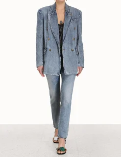 Online ZIMMERMANN Luminosity Denim Blazer