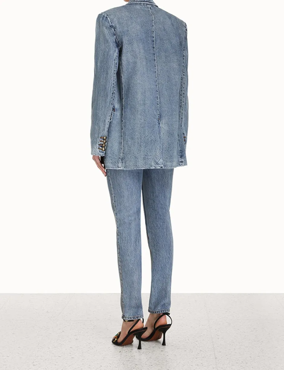 Online ZIMMERMANN Luminosity Denim Blazer